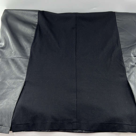 Who What Wear Faux Leather Knit Dress - Picture 8 of 11